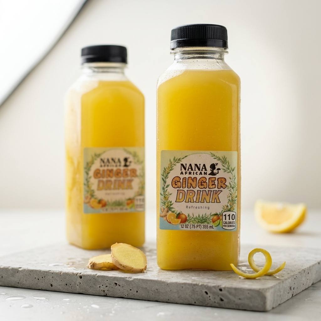 Pure Organic Ginger Drink.