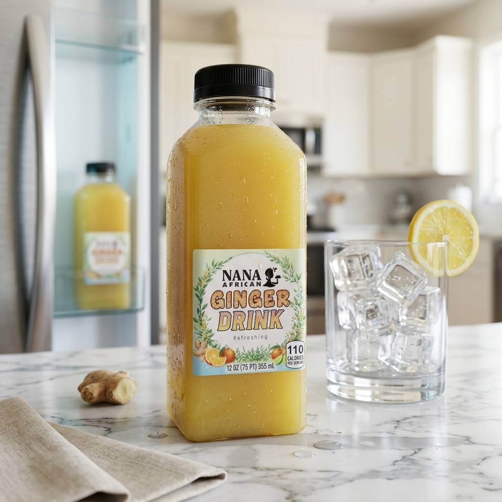 Pure Organic Ginger Drink.